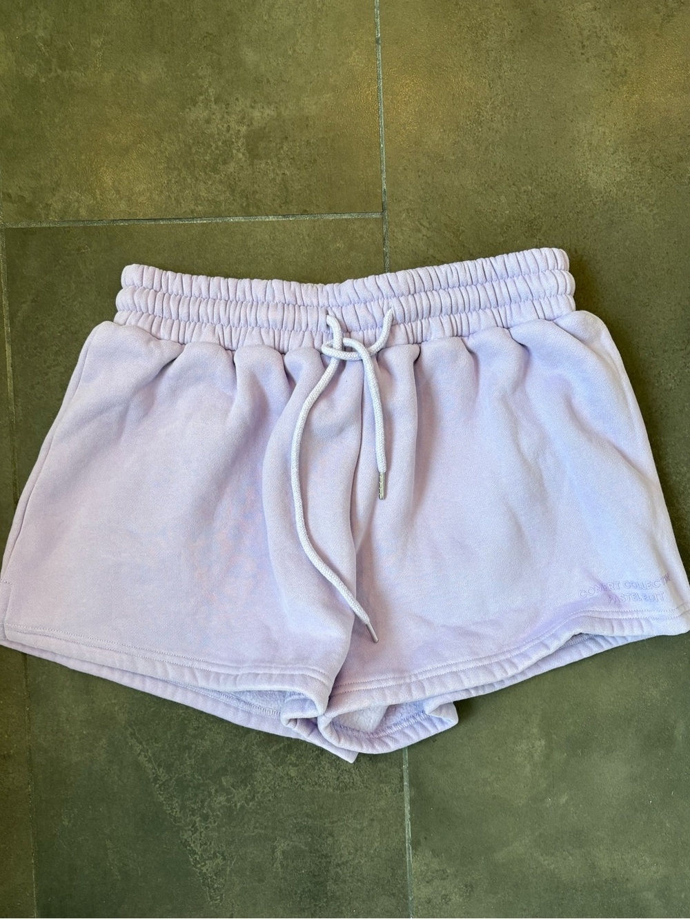 Comfrt Pastel Edit Lavender Fleece Shorts